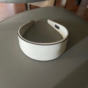 Vintage Henri Bendel Leather & Suede Wide Headband